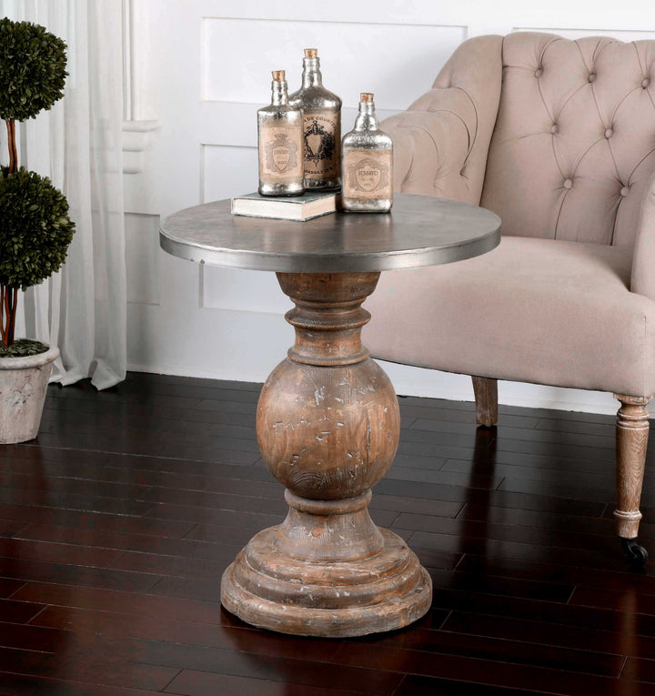 Uttermost Blythe Wooden Side Table