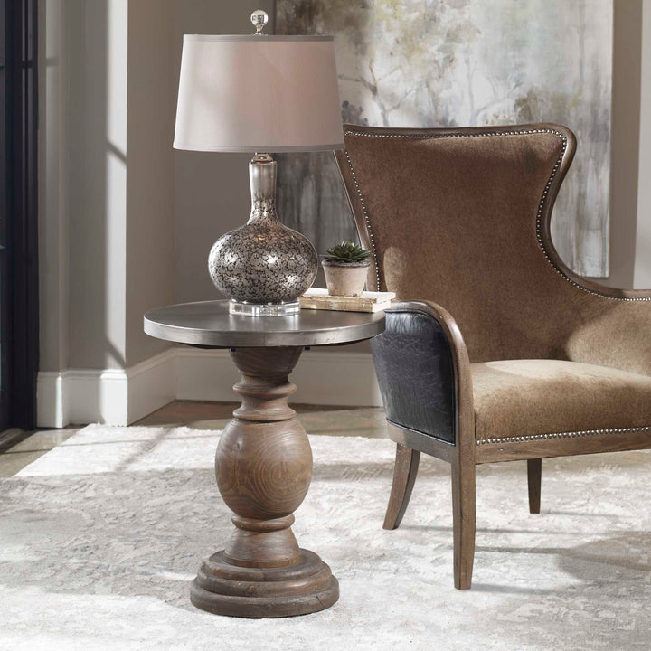Uttermost Blythe Wooden Side Table