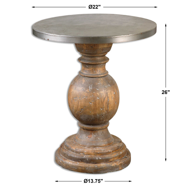 Uttermost Blythe Wooden Side Table