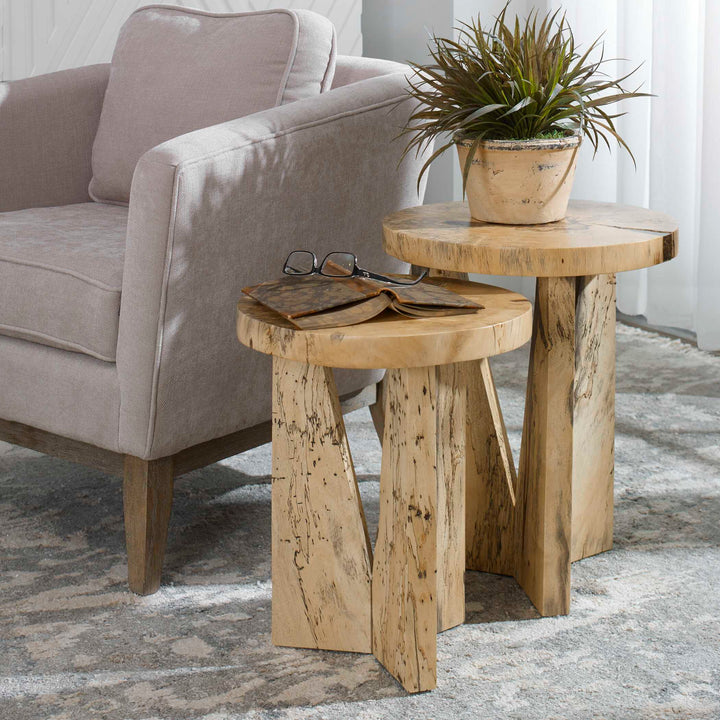 Uttermost Nadette Natural Nesting Tables Set/2