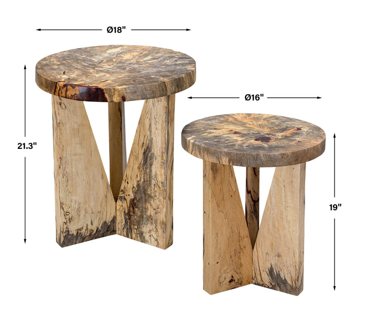 Uttermost Nadette Natural Nesting Tables Set/2