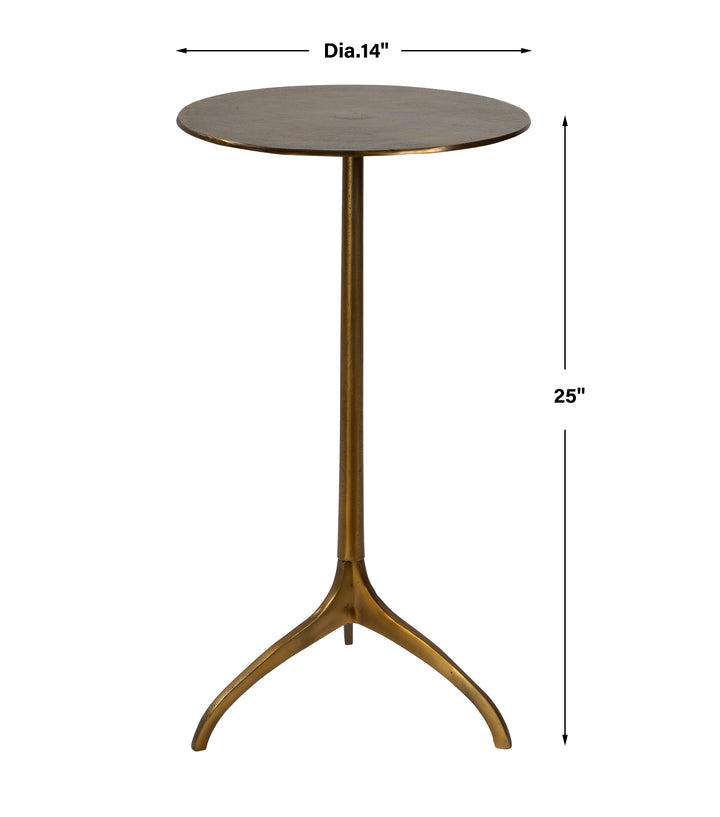 Uttermost Beacon Gold Accent Table