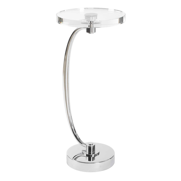 Uttermost Waveney Nickel Drink Table