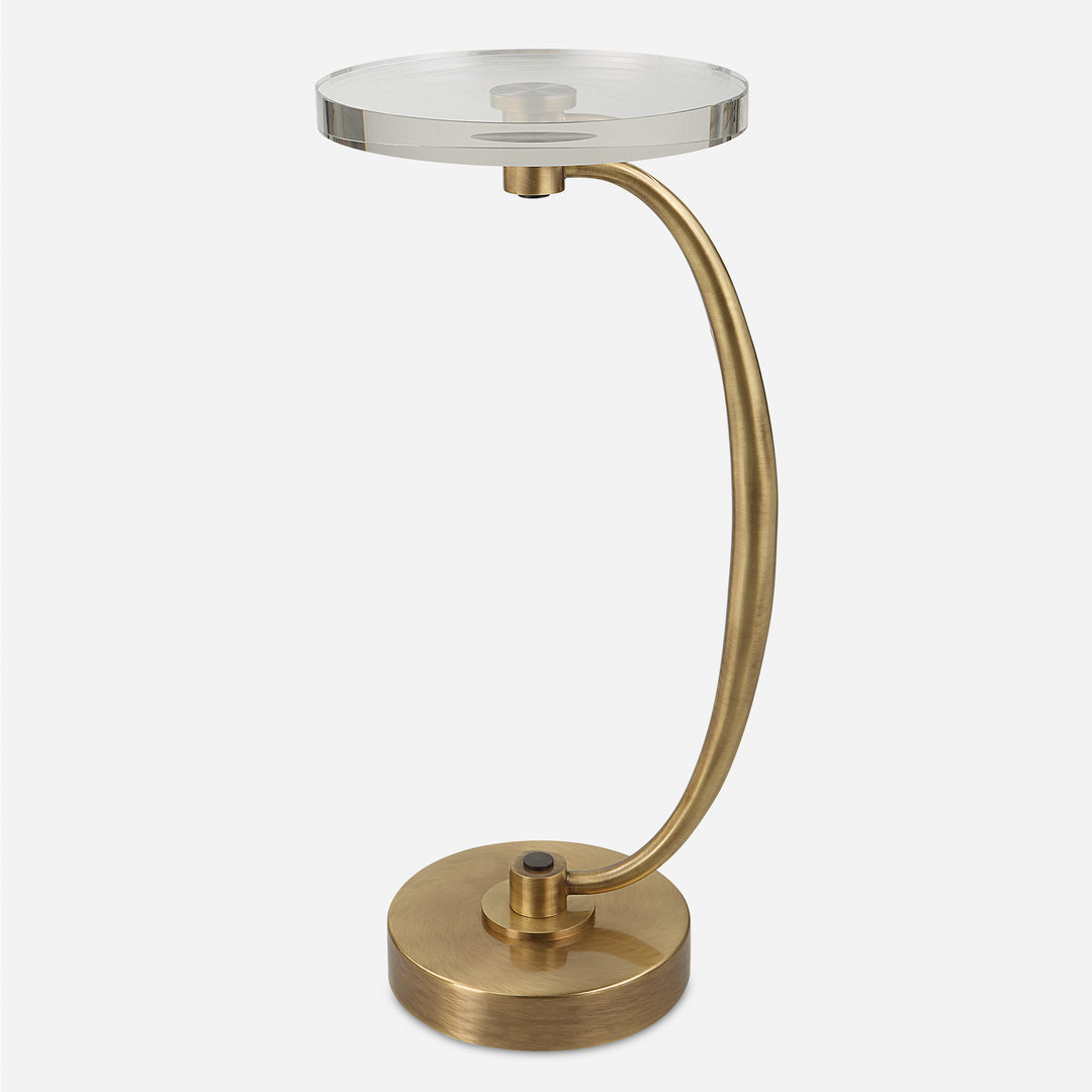 Uttermost Waveney Brass Drink Table