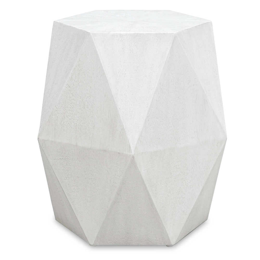 Uttermost Volker White Geometric Accent Table