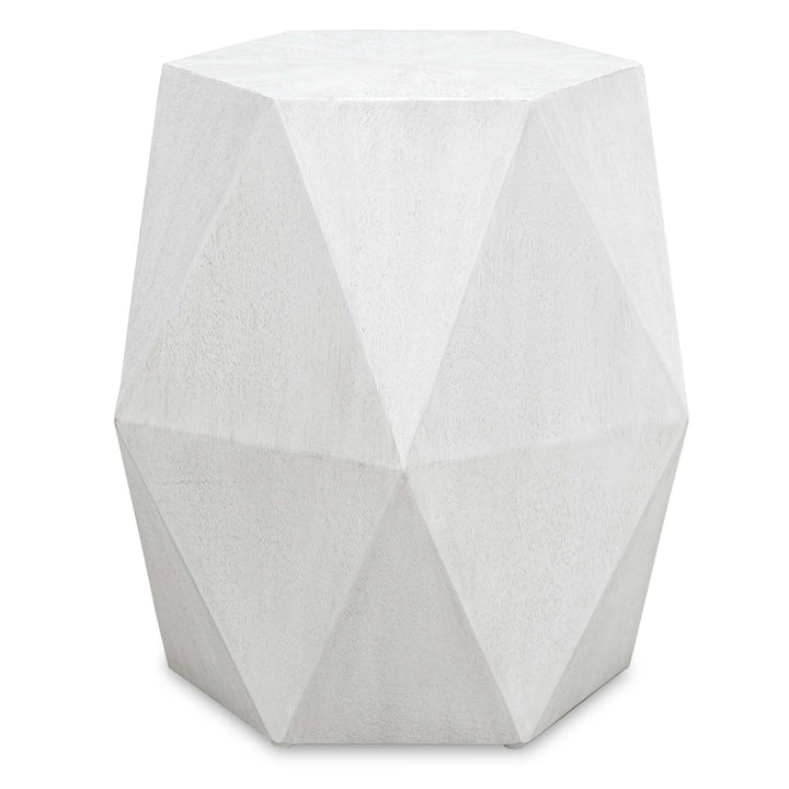 Uttermost Volker White Geometric Accent Table