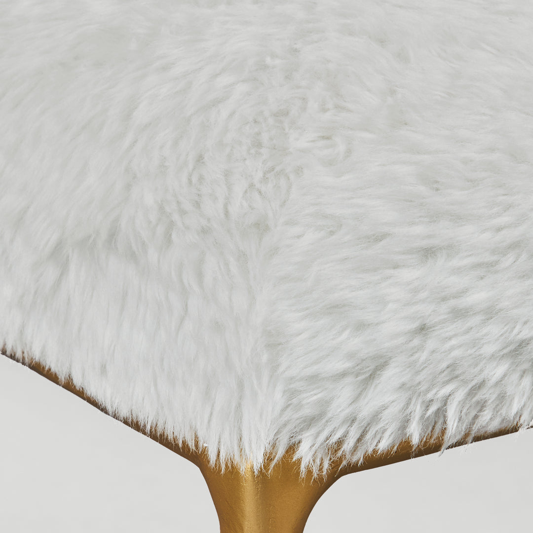 Uttermost Charmed Sheepskin Small Bench