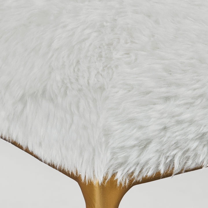 Uttermost Charmed Sheepskin Small Bench