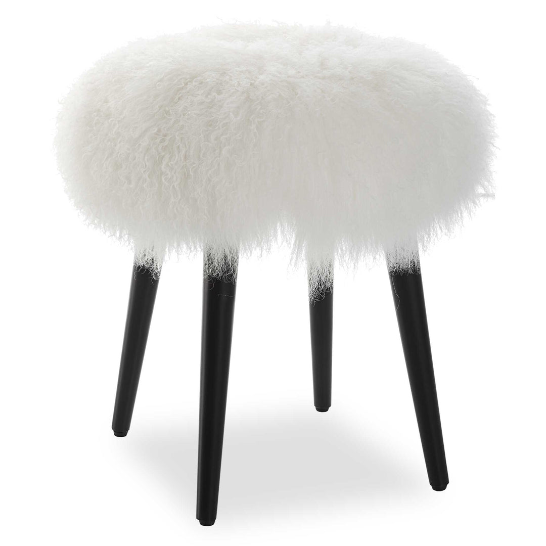 Uttermost Wooly Sheepskin Accent Stool