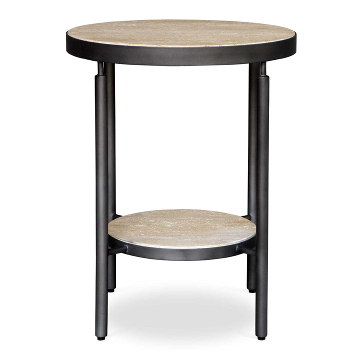 Uttermost Dauntless Travertine Side Table