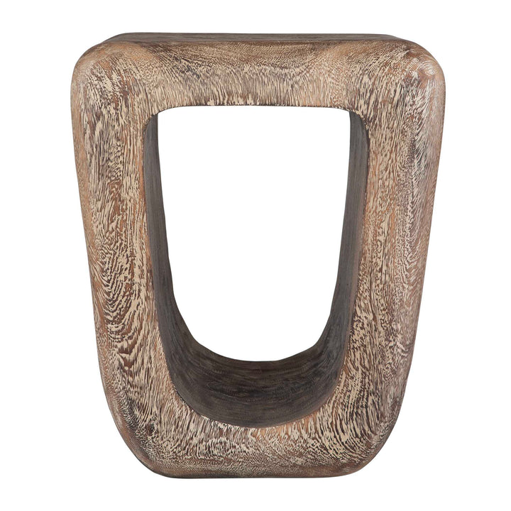 Uttermost Loophole Bleached Wash Accent Stool