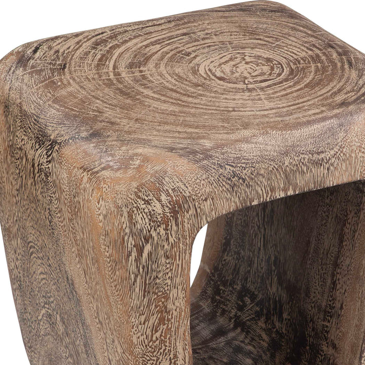 Uttermost Loophole Bleached Wash Accent Stool