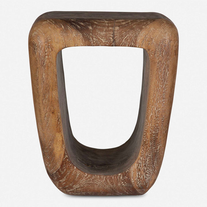 Uttermost Loophole Bleached Wash Accent Stool