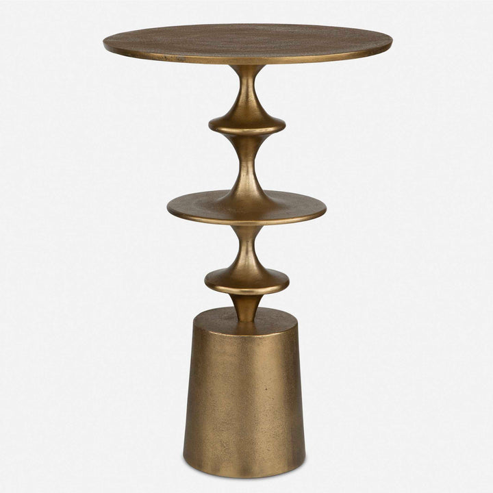 Uttermost Flight Brass Accent Table