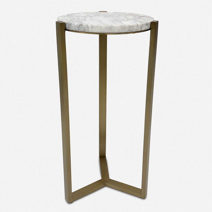 Uttermost Pietra Carrara Marble Drink Table
