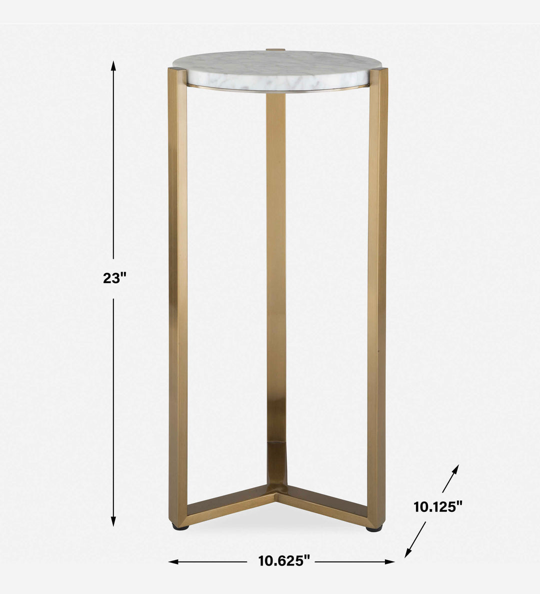 Uttermost Pietra Carrara Marble Drink Table