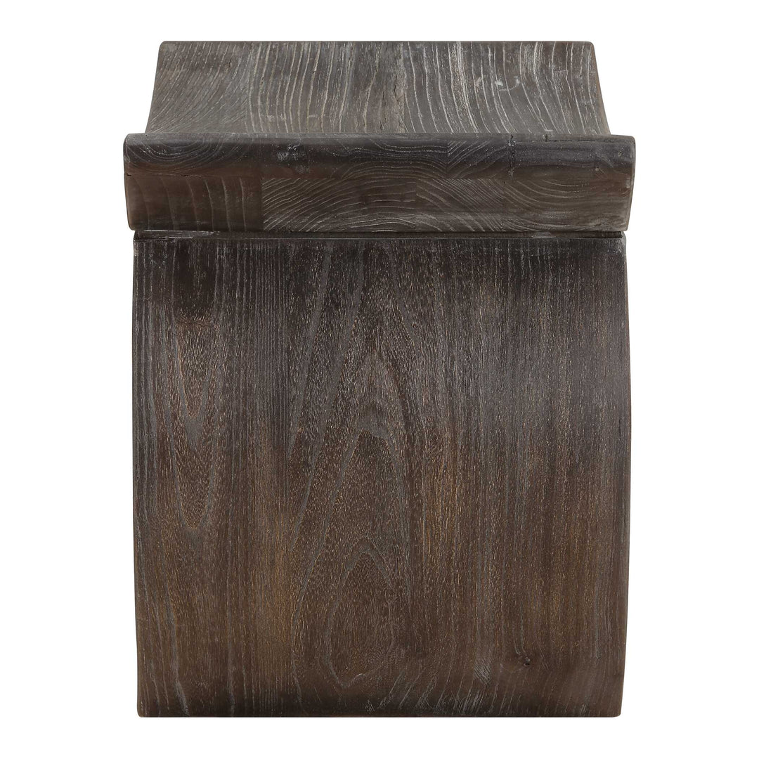 Uttermost Connor Walnut Accent Stool