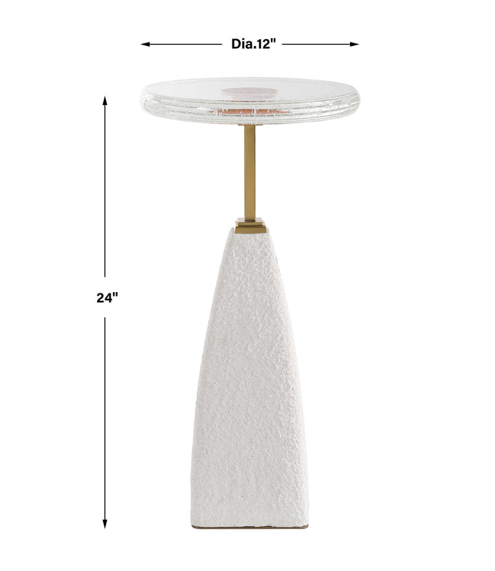 Uttermost Sora Glass Drink Table