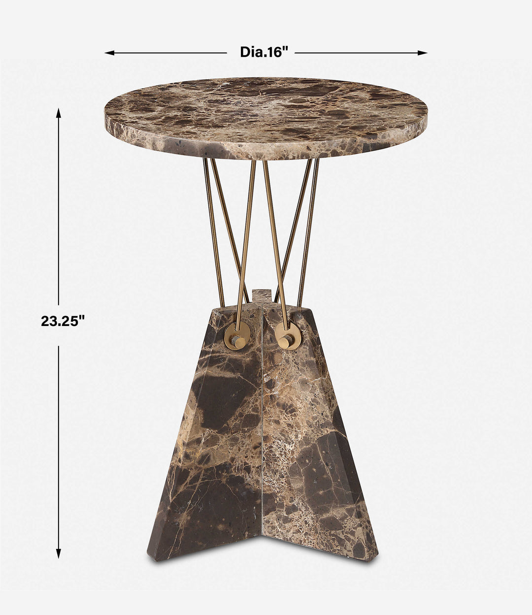 Uttermost Levitate Marble Accent Table