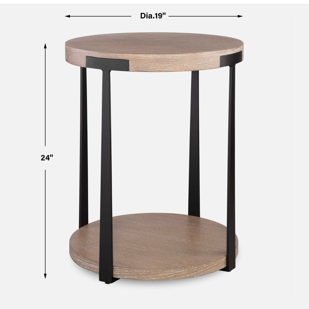 Uttermost Palisade Natural Round Side Table