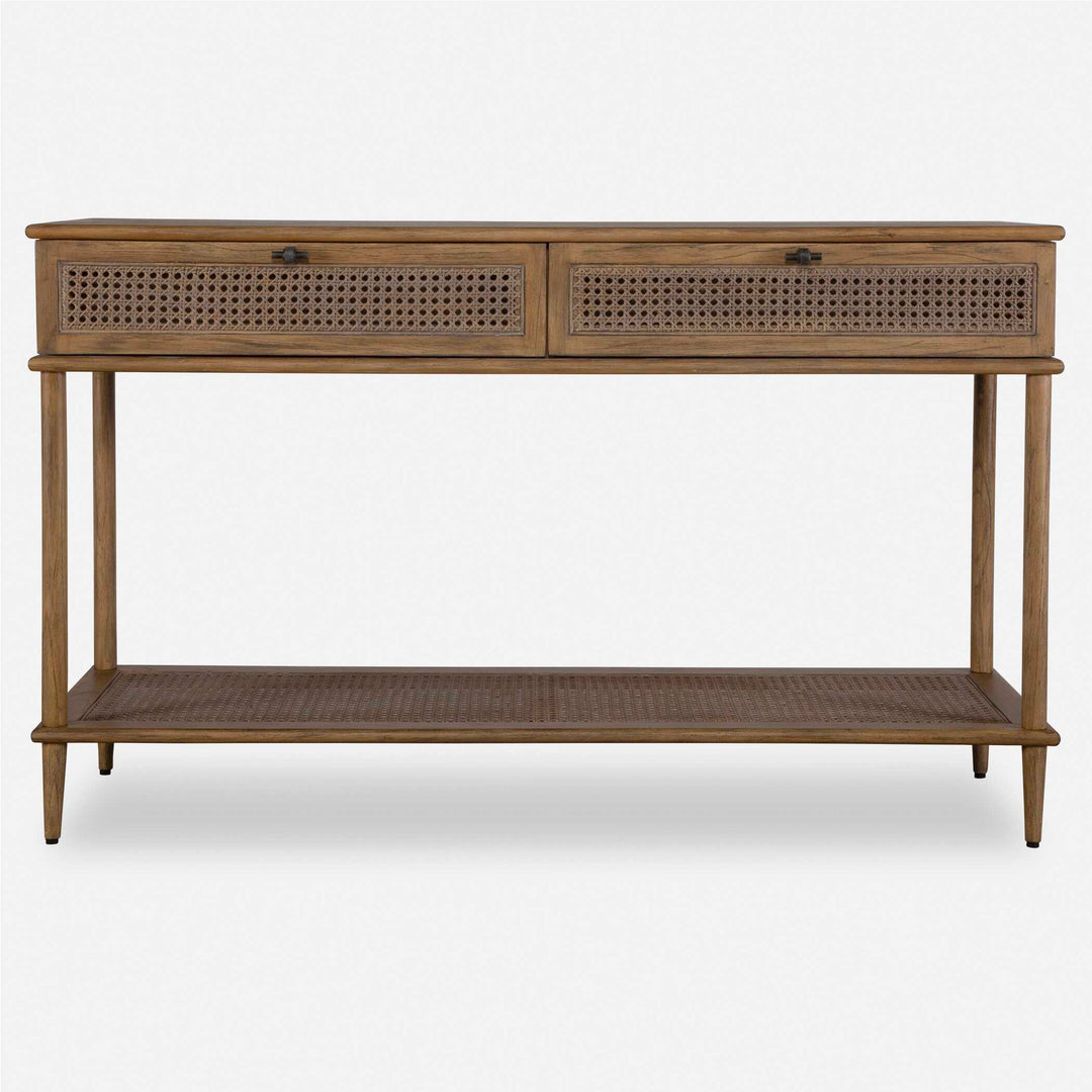 Uttermost Coast Rattan Console Table