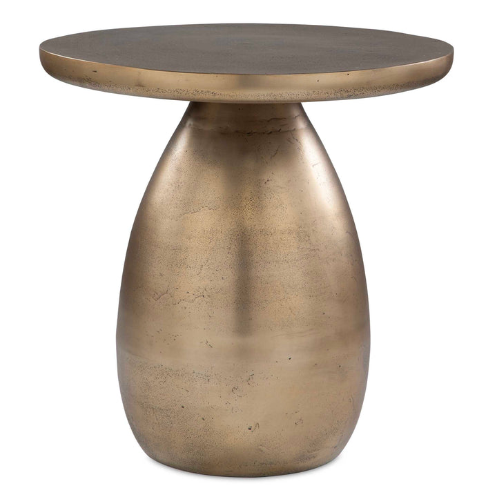 Uttermost Antigua Antique Brass Side Table