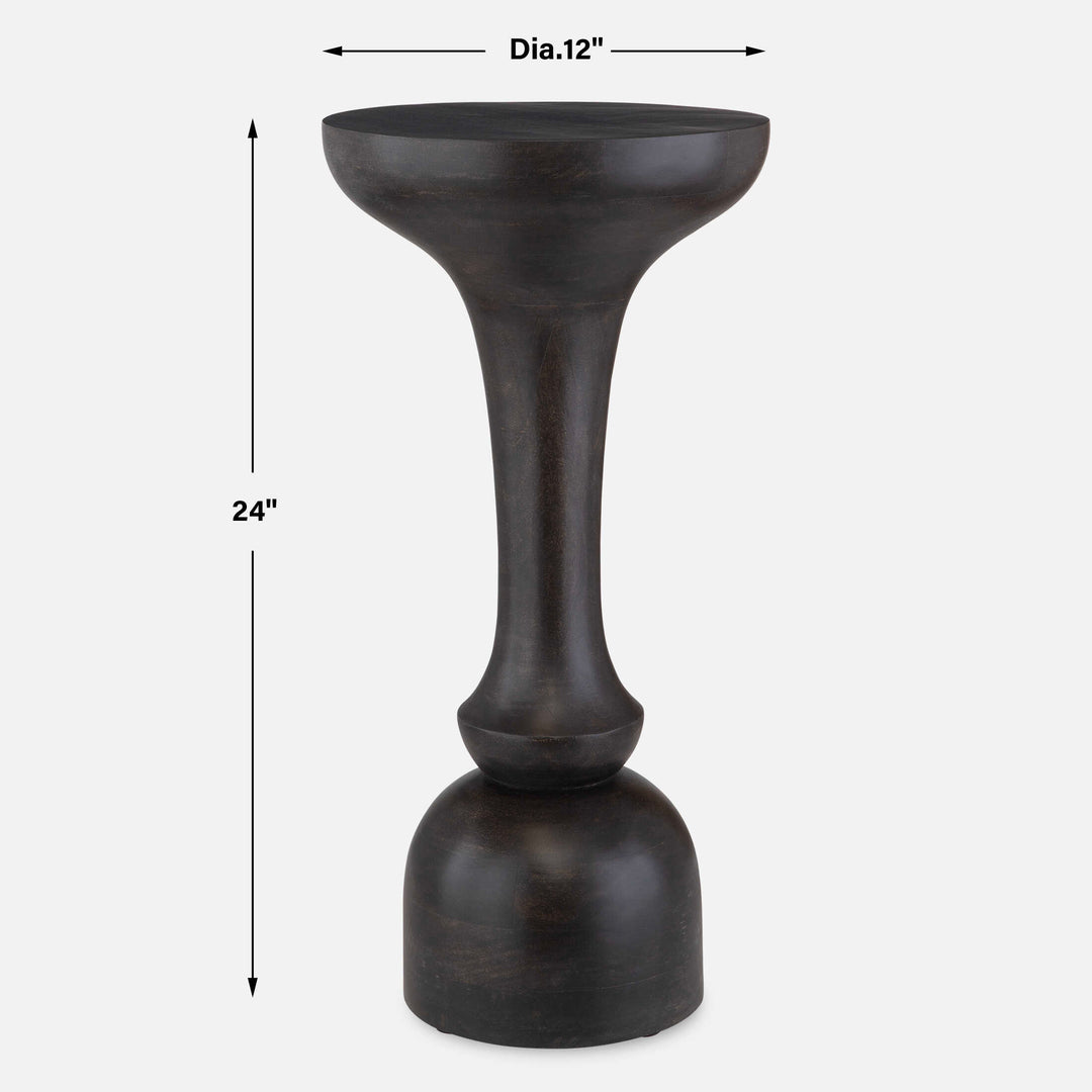 Uttermost Gambit Hourglass Accent Table