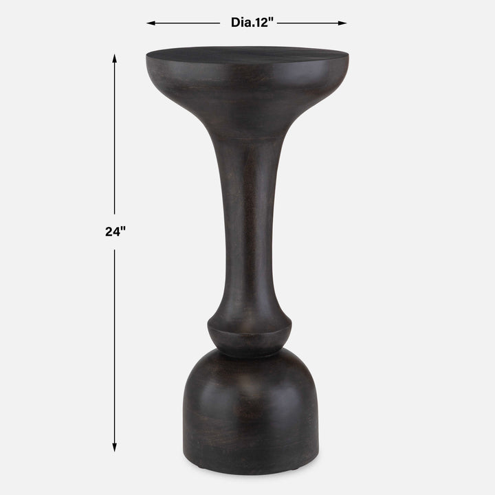 Uttermost Gambit Hourglass Accent Table