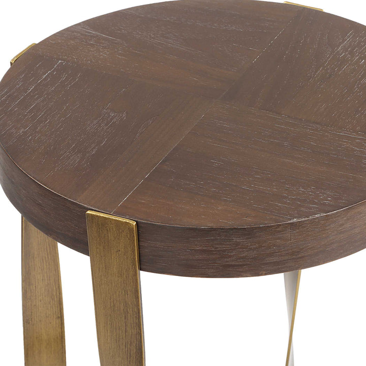 Uttermost Drew Brass Accent Table