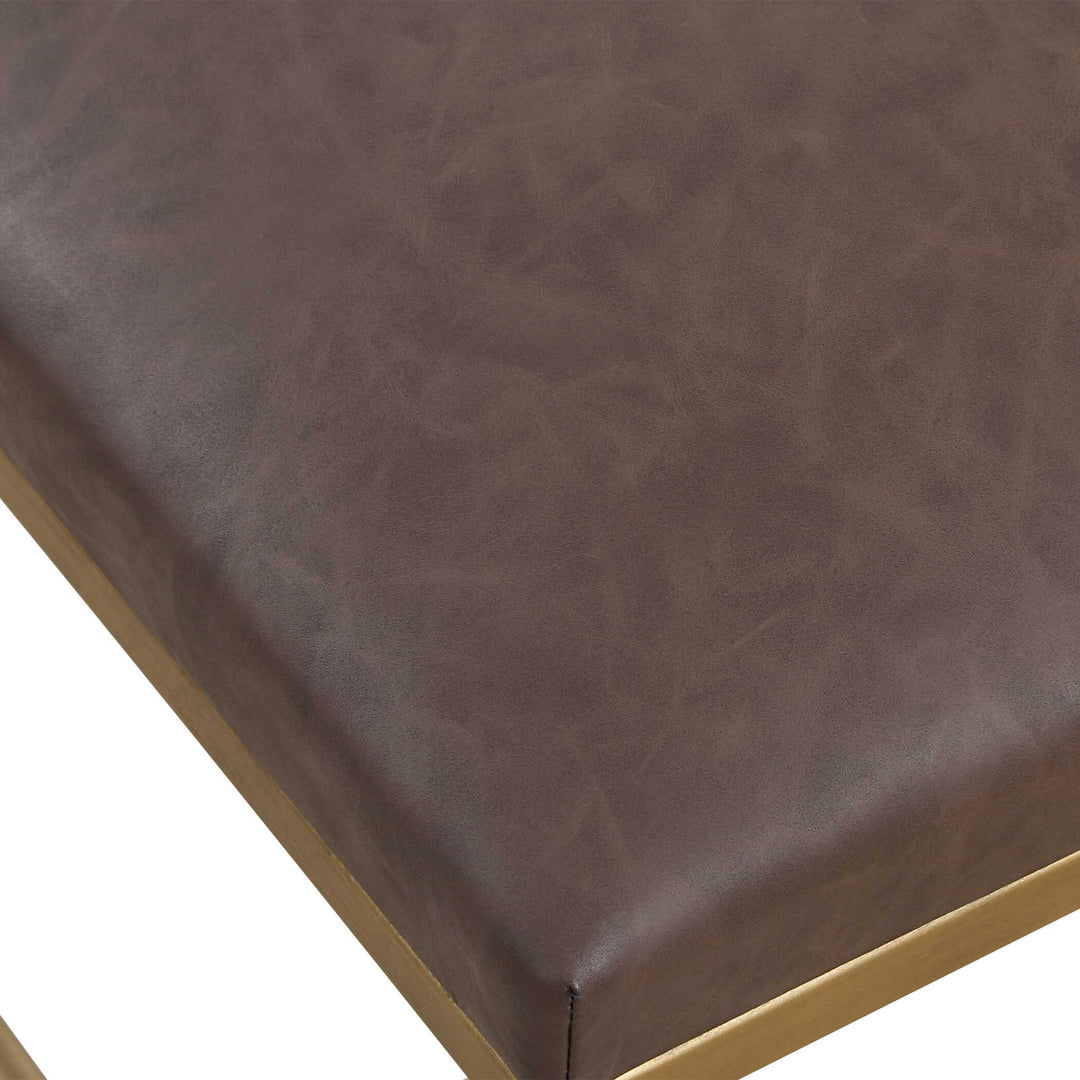 Uttermost Reform Gold Small Bench