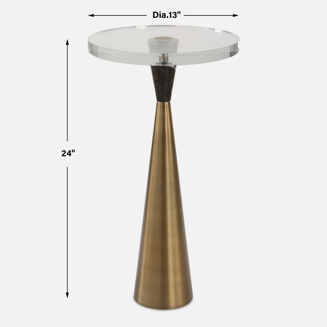 Uttermost Holton Tapered Brass Accent Table