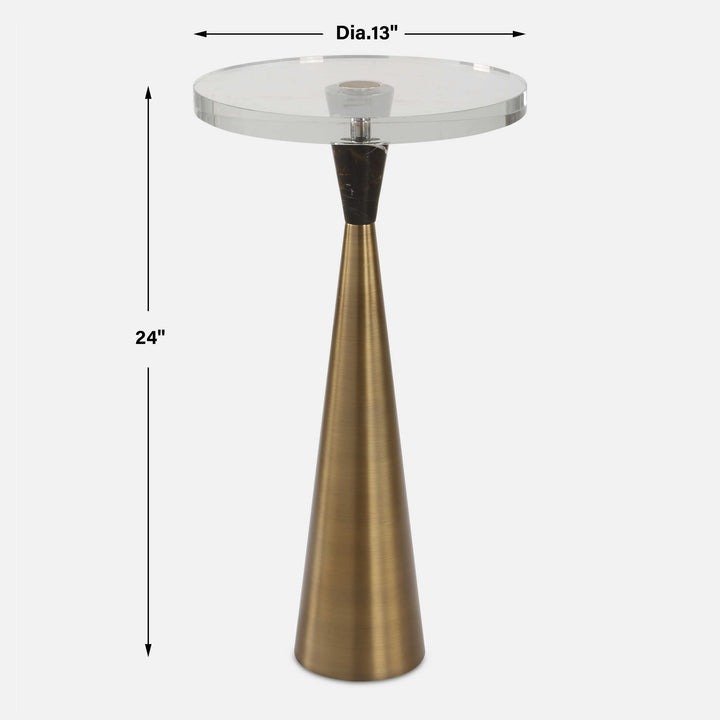 Uttermost Holton Tapered Brass Accent Table