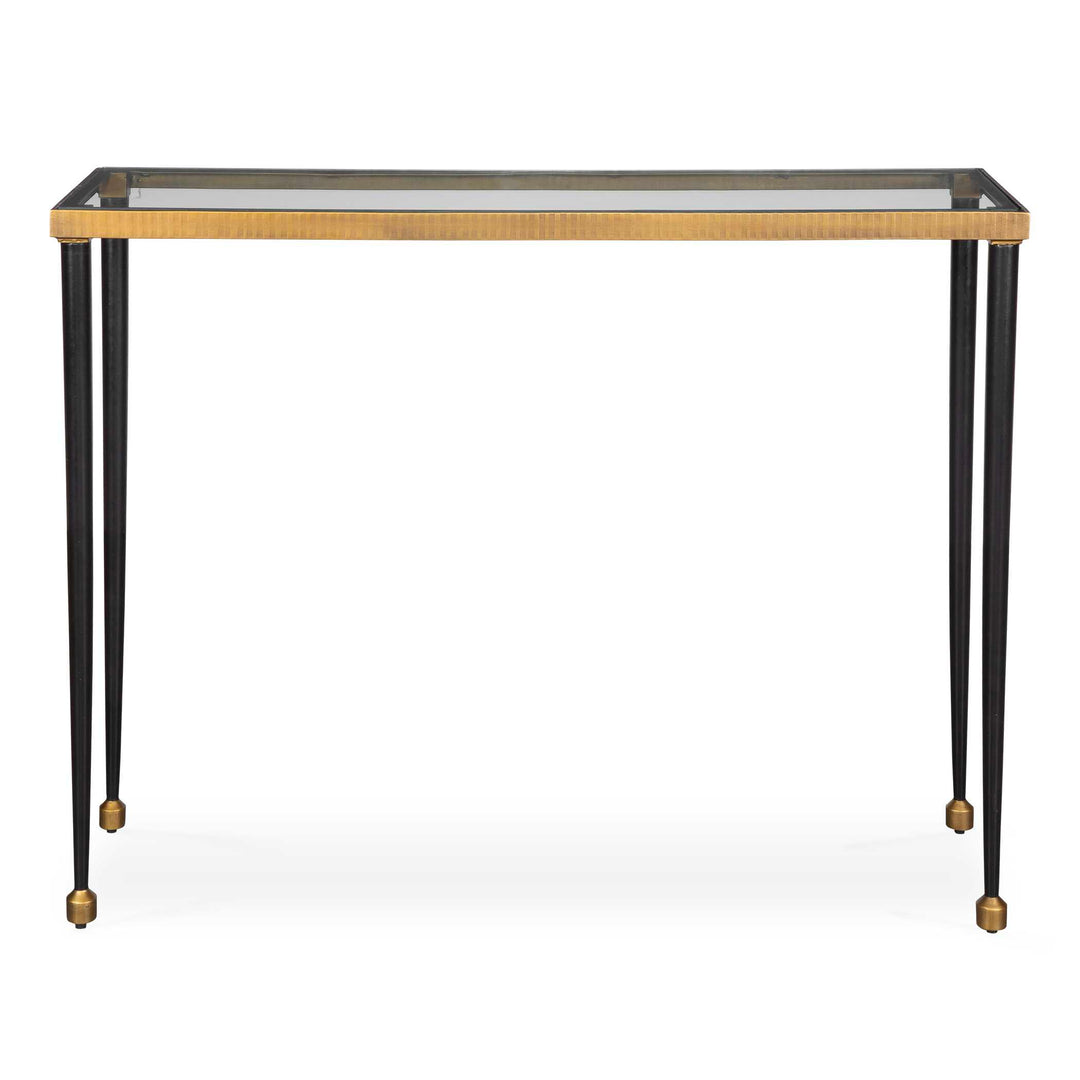 Uttermost Stiletto Antique Gold Console Table
