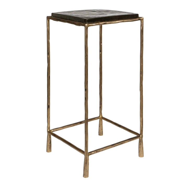 Uttermost Ovard Antiqued Gold Accent Table