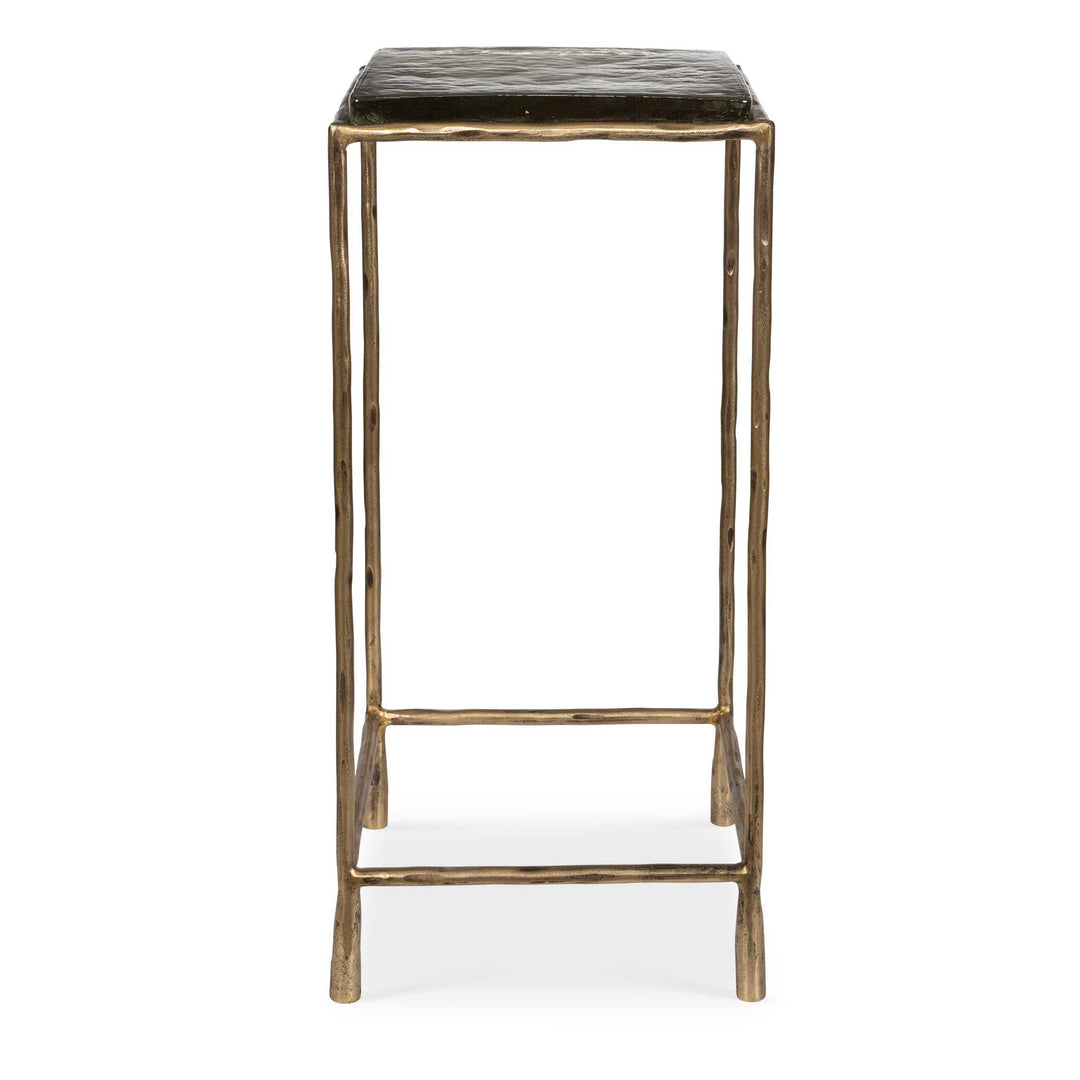 Uttermost Ovard Antiqued Gold Accent Table