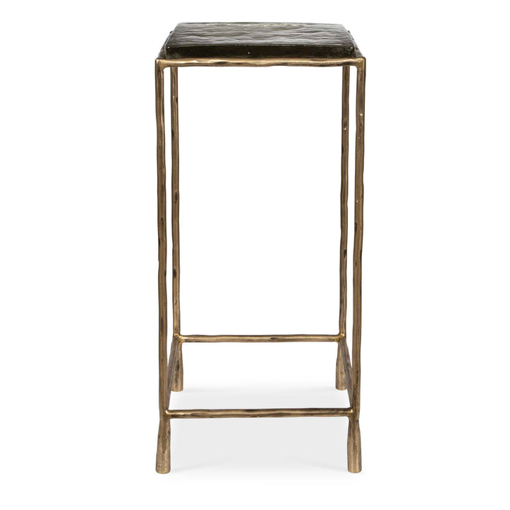 Uttermost Ovard Antiqued Gold Accent Table
