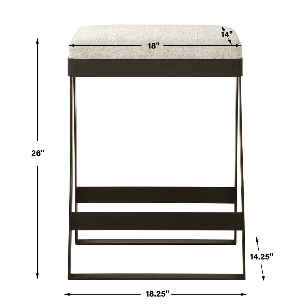 Uttermost Hover Iron Counter Stool