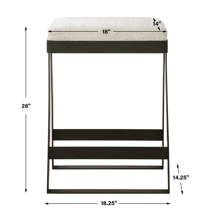 Uttermost Hover Iron Counter Stool