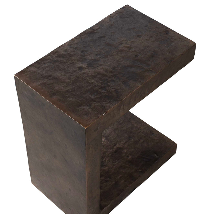 Uttermost Obra Bronze Outdoor Side Table