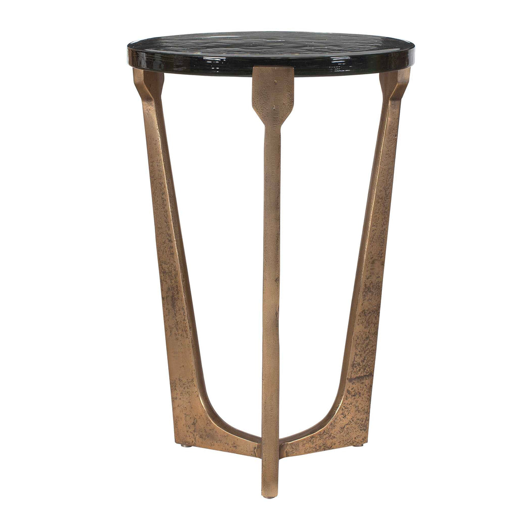 Uttermost Bohdi Outdoor Brass Accent Table