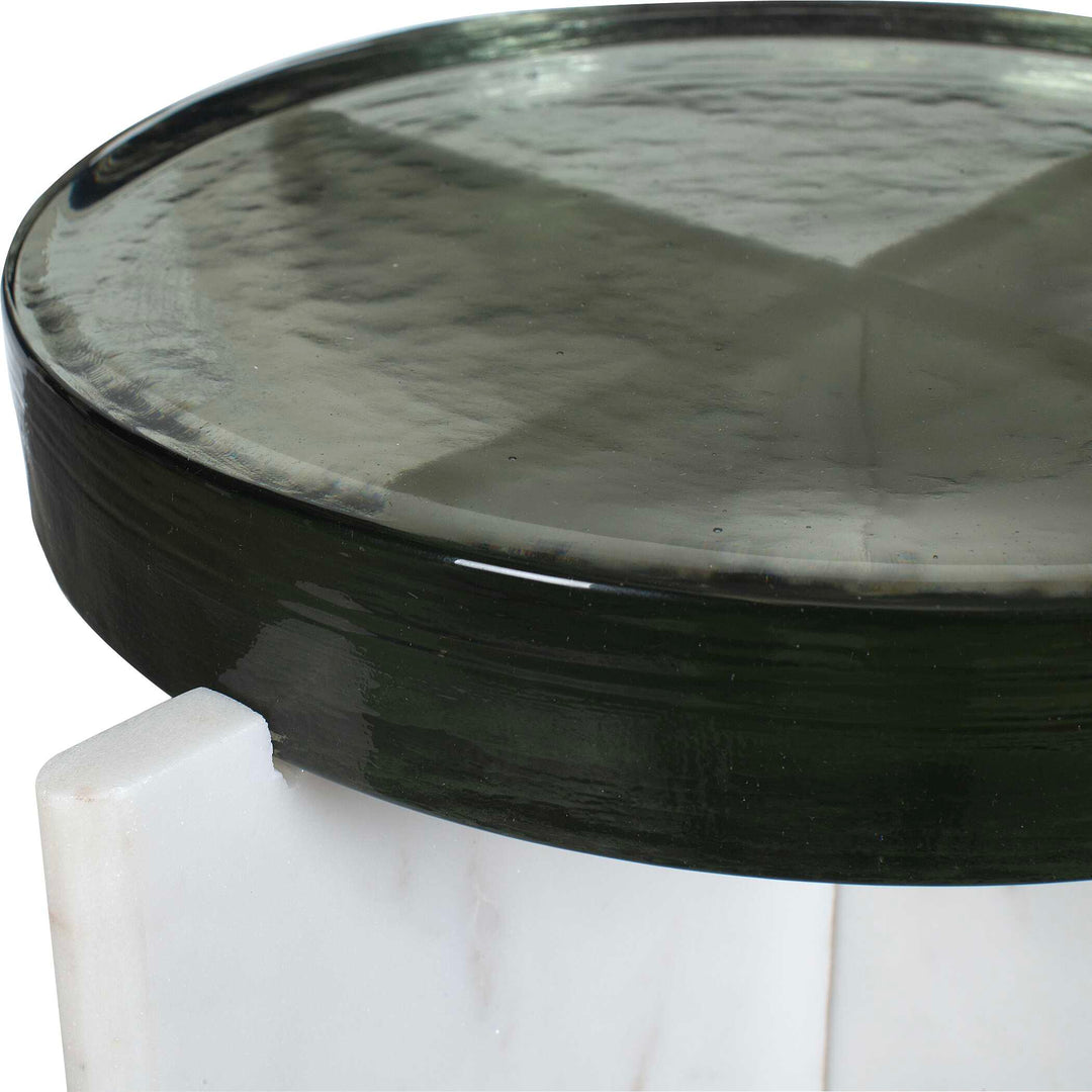 Uttermost Olina Marble Outdoor Accent Table