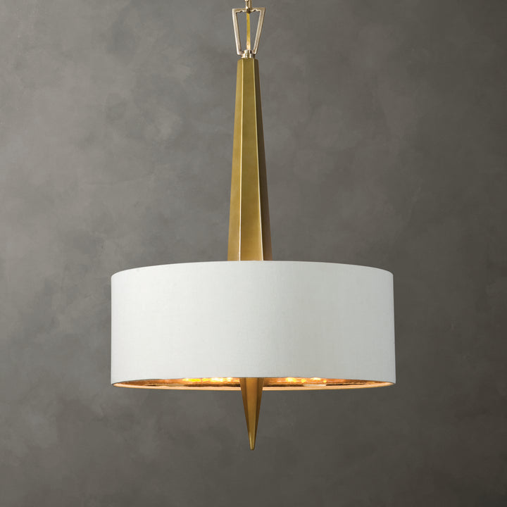 Uttermost Obeliska 3 Light Gold Chandelier