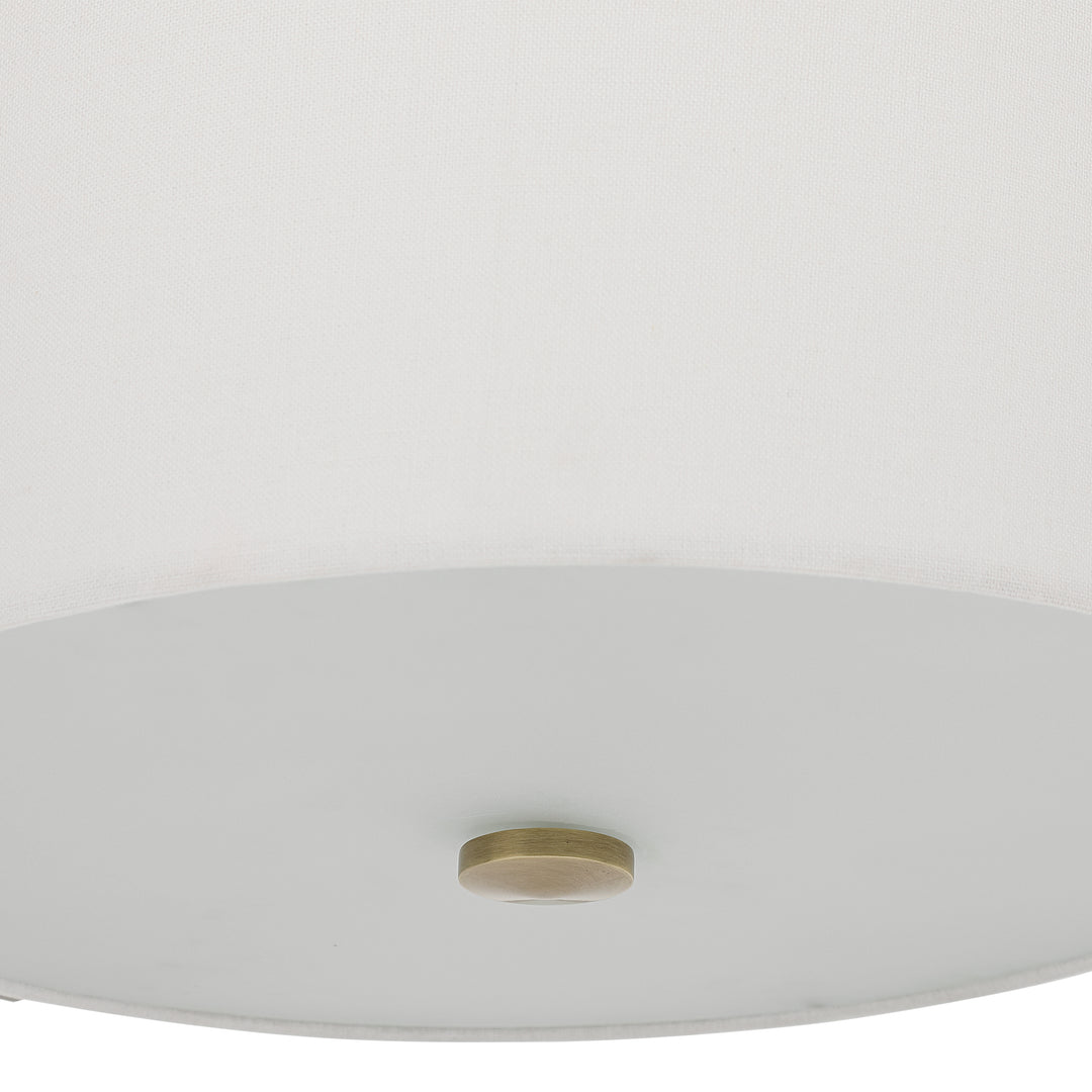 Uttermost Colfax Brass 3 Light Semi Flush