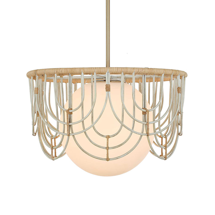Uttermost Arches 1 Light Rattan Pendant