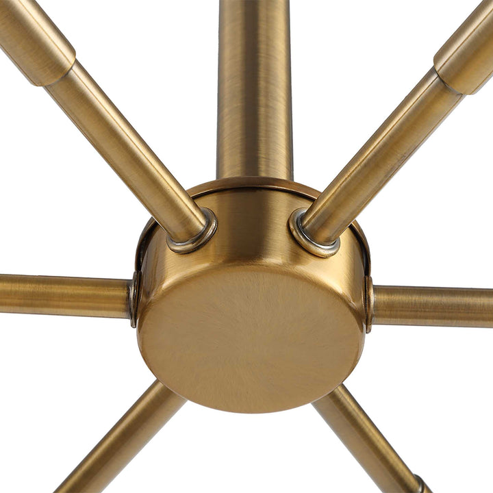 Uttermost Cret 12 Light Brass Chandelier