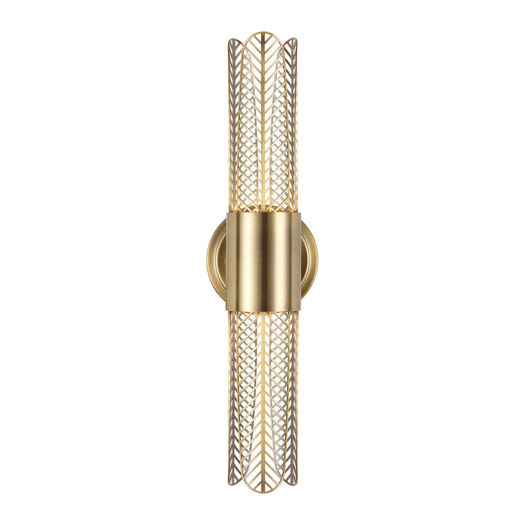 Uttermost Cret 2 Light LED Brass Sconce