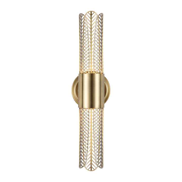 Uttermost Cret 2 Light LED Brass Sconce