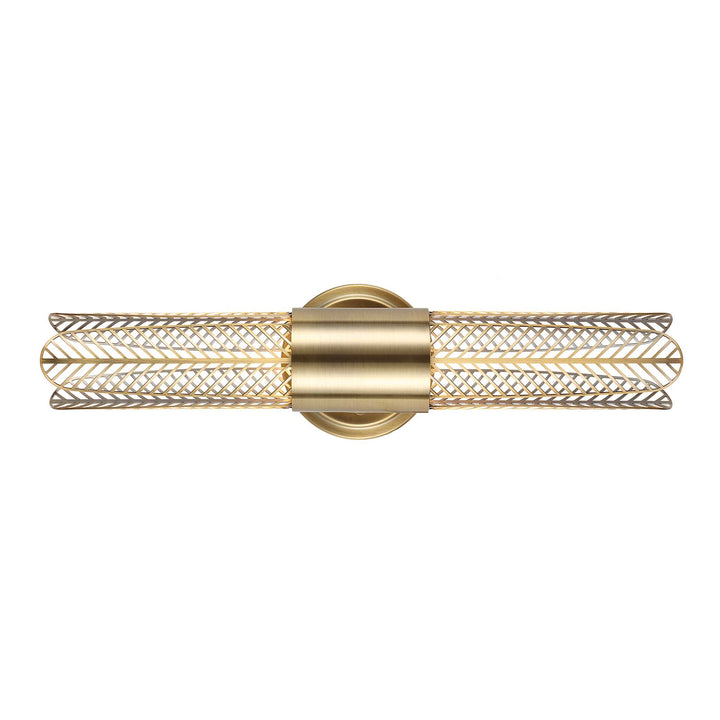 Uttermost Cret 2 Light LED Brass Sconce