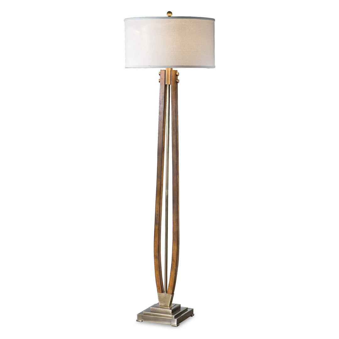 Uttermost Boydton Burnished Wood Floor Lamp