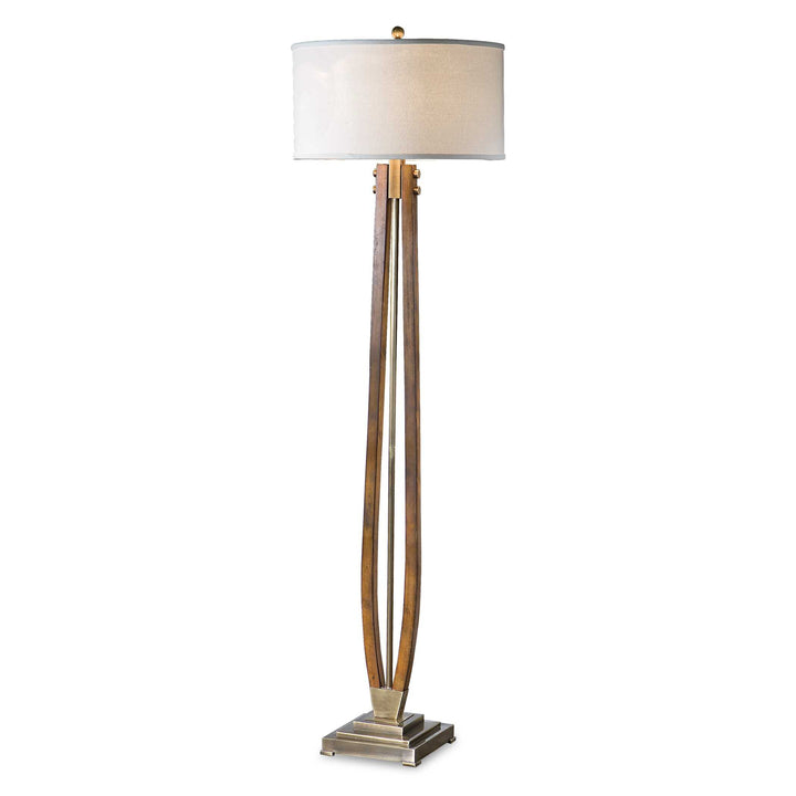Uttermost Boydton Burnished Wood Floor Lamp